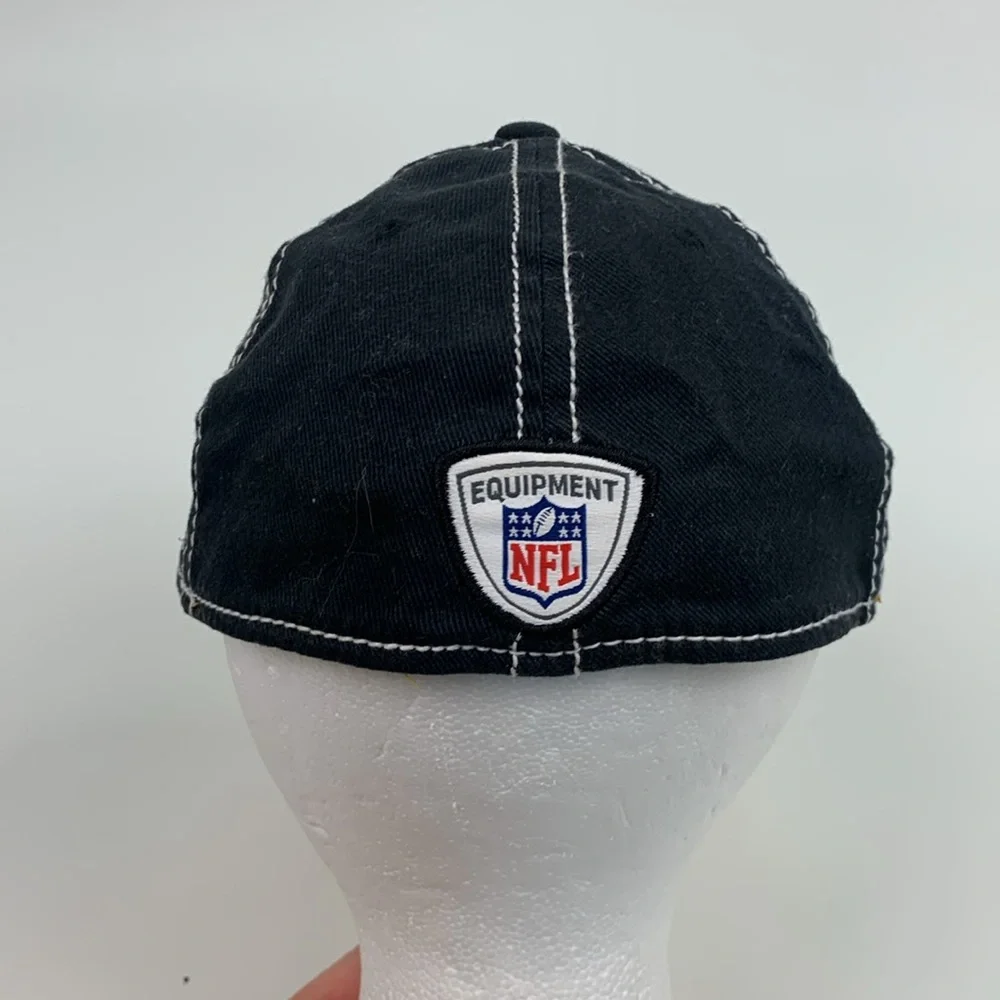 Pittsburgh Steelers Football retro hat cap Fitted Size S/M Black Gold